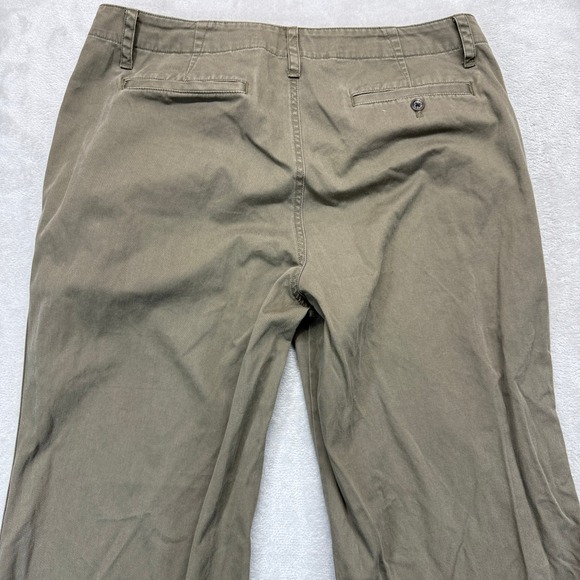LRL Lauren Jeans Co Ralph Lauren Pants Women's 12 Biltmore Chino Khaki Wide Leg - Picture 10 of 15